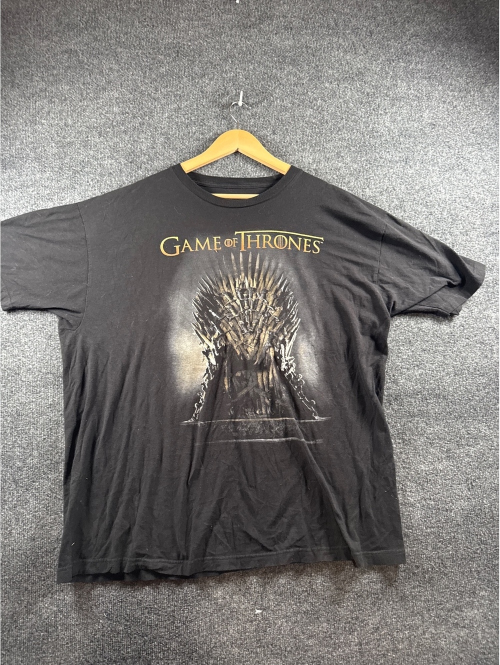 Game of Thrones Iron Throne T-Shirt Mens 2XL Black HBO 2013 Graphic Tee